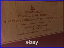 BALSAM HILL Classic Blue Spruce Christmas Tree LIT LED 9' Ft PARTS 1 & 3 ONLY