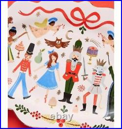 BRAND NEW ANTHROPOLOGIE Rifle Paper Co. Holiday Nutcracker Serving Plate