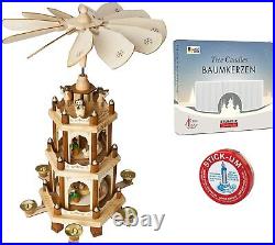 BRUBAKER Christmas Pyramid 3-Tier 18 Inches Designed in Germany
