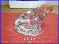 Baccarat Crystal Glass Frog Figurine