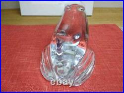 Baccarat Crystal Glass Frog Figurine