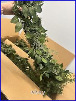 Balsam HillWhite Berry Cypress Foliage 6 Foot 2-PACK LED Prelit Open $289