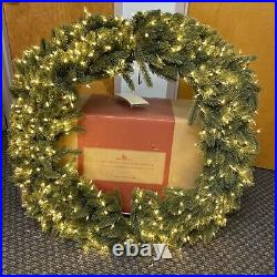 Balsam Hill 48 Ultra Bright Christmas wreath Candlelight LED (Folds in half)