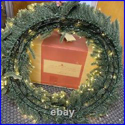 Balsam Hill 48 Ultra Bright Christmas wreath Candlelight LED (Folds in half)