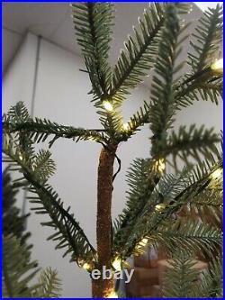 Balsam Hill Alpine Balsam Fir 7.5', Pre-lit Tree Clear Fairy Lights OPEN Read