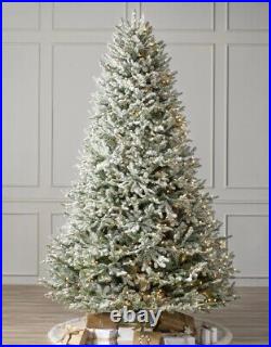 Balsam Hill BH Frosted Fraser Fir, 6.5' tree with candle light LED lights easy