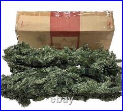 Balsam Hill Classic Blue Spruce 10 Foot Garland (2-PACK) Candlelight LED Open Bo