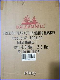 Balsam Hill French Market Hanging Basket