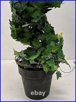 Balsam Hill LED Ivy Swirl Topiary, Discontinued, 46 tall x 9 wide, NewithOpen