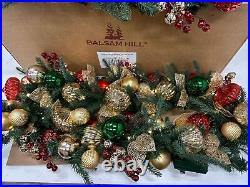 Balsam Hill Outdoor Merry & Bright 6 Foot Christmas Garland 2-Pack $399 Open