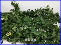 Balsam Hill Whiteberry Cypress Garland 10 Ft 2 Pack LED -NewithOpen