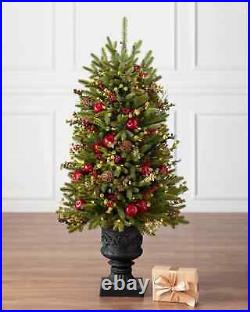 Balsam Hill trees potted artificial led candlelight 4 foot norway spruce