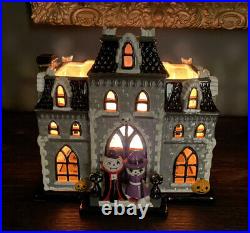 Bath & Body Works Slatkin Vampire Halloween Haunted House Luminary Candle Holder