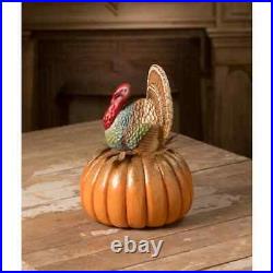 Bethany Lowe 2023 Fall Thanksgiving Turkey on Pumpkin TD2207 Free Shipping