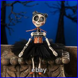 Bethany Lowe Leeann Kress Skeleton Girl Vivian Skullgrave Halloween Figure Doll