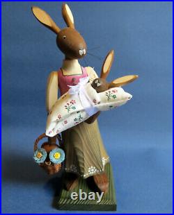 Big Rabbit Girl with Baby Novelty Easter Bunny Gotthard Steep Reseller