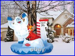 Blow-Up Inflatable Rudolph Christmas Tree Wrap with Built-In LED Lights Holiday