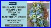 Blue_And_Green_Grapevine_Wreath_With_Butterfly_Picks_Decoexchange_Live_Replay_01_nju