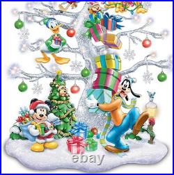 Bradford Exchange Magic of Disney Pre Lit Tabletop Christmas Tree Decor 13