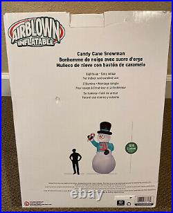 Brand New Gemmy AIRBLOWN Inflatable Christmas 12 ft Candy Cane Snowman Light-Up