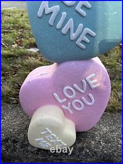 Brand New Valentine's Day Pastel Candy Conversation Heart Statue Greeter