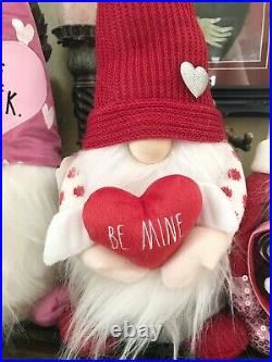 Brand Nwt Rae Dunn Rare Set Of 3 Valentines Day Plush Gnomes