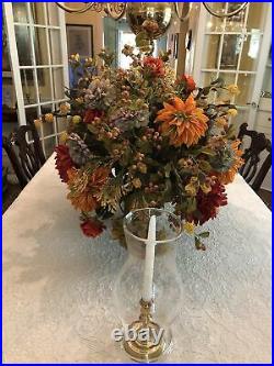 Breathtaking Large Custom Floral Centerpiece-$500 In High End Silk Flowers