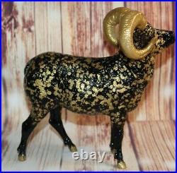 Breyer Horses Montana Black and Gold Sheep Ram Collector Club Web Limited New