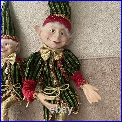 BrylaneHome Posable Christmas Elf Set Of 3 Different Sizes. 38 24 20