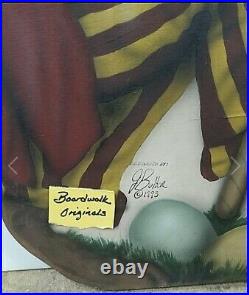 Buller 1995 Signed Bonnie Barrett Boardwalk Originals Hand Painted Bunny Rabbit