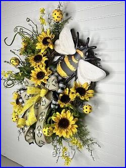 Bumblebee Grapevine Wreath