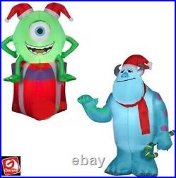 CHRISTMAS MONSTERS INC 2 PACK MIKE & SULLEY Airblown Inflatable GEMMY 3.5 FT