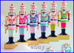 COMPLETE SET (6) 9 Colonel Cupcake Nutcrackers. Holiday Decor by Glitterville