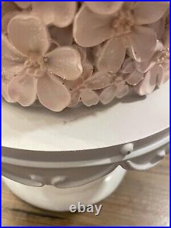 CUPCAKES & CASHMERE Pastel Easter Cake Pedestal Decor NWT