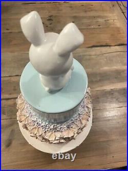 CUPCAKES & CASHMERE Pastel Easter Cake Pedestal Decor NWT