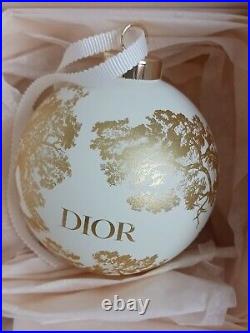 Christian Dior Set Of 4 Le Chariot Christmas Ornaments In Original Box