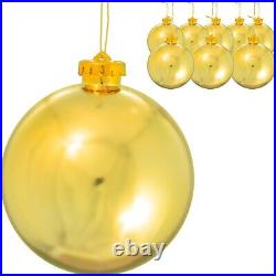 Christmas Ball Ornaments Shatterproof Plastic Indoor Outdoor Holiday Decorations