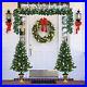 Christmas_Decor_4_Piece_Set_Entrance_Christmas_Tree_Wreath_Garland_with_Lights_01_sb