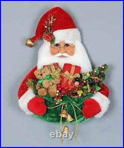 Christmas Decorations Santa With Toy Sack Wall Art Front Door Decoration