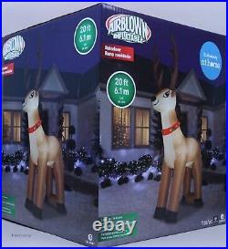 Christmas Gemmy 20 ft Huge Colossal Reindeer Airblown Inflatable NIB