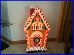 Christmas Gingerbread House Blow Mold 36 HTF New 912