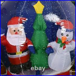 Christmas Inflatable Decoration Snowball with Santa Claus Yard Ft Outdoor Decor