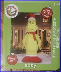 Christmas Inflatable The Grinch Outdoor Yard Decor 11ft Light Up Blow Up Lawn