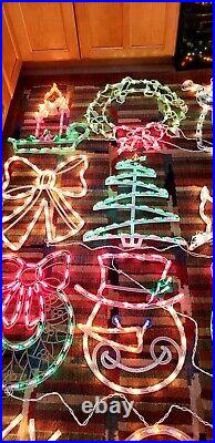 Christmas Lighted Window Silhouettes Lot of 15 GREAT BUY
