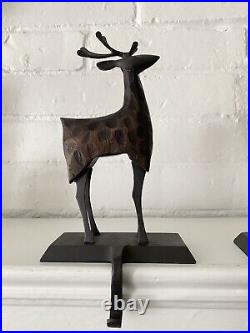 Christmas Metal Deer Stocking Holder/Deer Decor/Stocking Hook