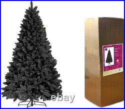 Christmas Tree Black Artificial Bushy Pine Outdoor Xmas Home Decoration 4-12FT