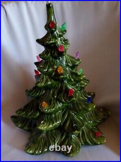 Christmas Tree Ceramic Atlantic Mold 14 Makers Marks Some Light Need Replacing