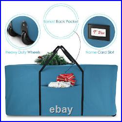 Christmas Tree Storage Bag Fits Up to 9 Foot Disassembled Tree Handles & Wheels