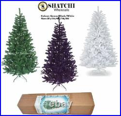 Christmas Tree Xmas Decorations Artificial Bushy Pine Outdoor Home Metal Stand