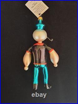 Christopher Radko 1996 Christmas Ornament Italy Popeye Strong To The Finish Tag